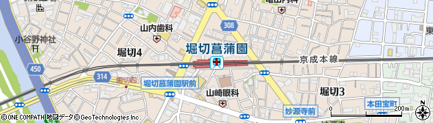 堀切菖蒲園駅周辺の地図