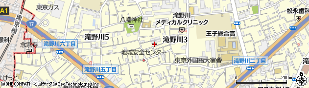 東京都北区滝野川3丁目36-5周辺の地図
