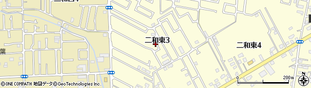 千葉県船橋市二和東3丁目周辺の地図