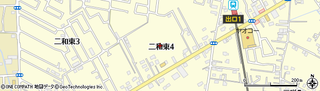 千葉県船橋市二和東4丁目周辺の地図