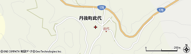京都府京丹後市丹後町此代1284周辺の地図