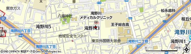 東京都北区滝野川3丁目39-2周辺の地図