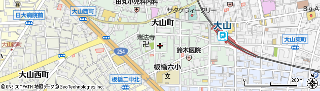東京都板橋区大山町周辺の地図