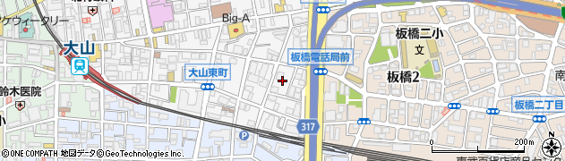東京都板橋区大山東町4周辺の地図