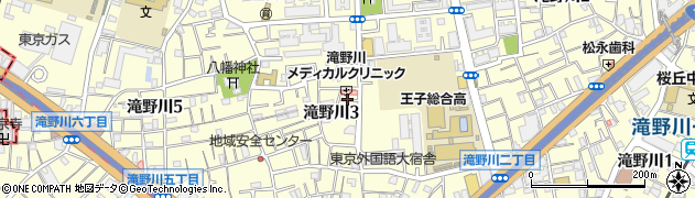 東京都北区滝野川3丁目39周辺の地図