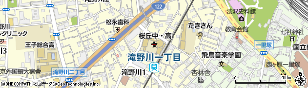 東京都北区滝野川1丁目51周辺の地図