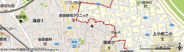 東京都葛飾区鎌倉4丁目19周辺の地図