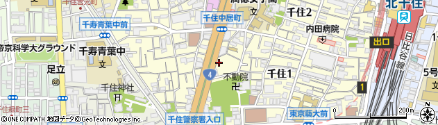 東京都足立区千住1丁目10-4周辺の地図
