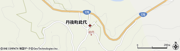 京都府京丹後市丹後町此代1293周辺の地図