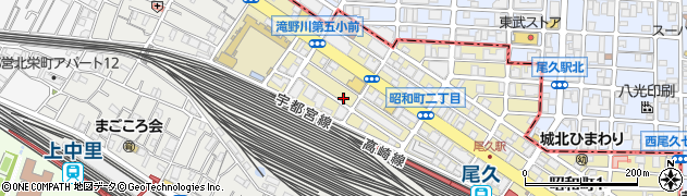 昭和町長生館周辺の地図