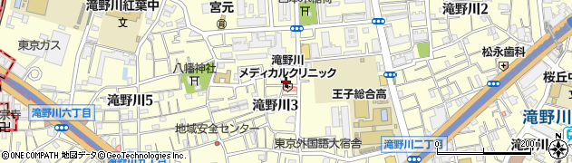 東京都北区滝野川3丁目40-2周辺の地図