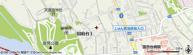 千葉県市川市国府台周辺の地図
