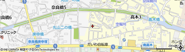 東京都東大和市高木3丁目346周辺の地図