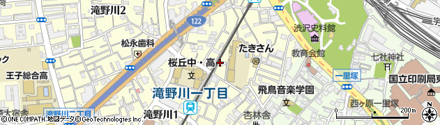 東京都北区滝野川1丁目13周辺の地図