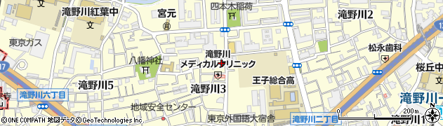 東京都北区滝野川3丁目40-6周辺の地図