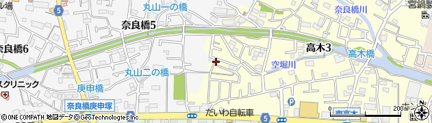 東京都東大和市高木3丁目346-19周辺の地図