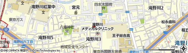東京都北区滝野川3丁目49周辺の地図