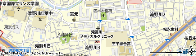 東京都北区滝野川3丁目50周辺の地図