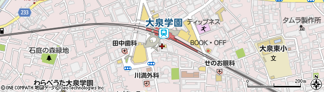 ファミリーマート大泉学園駅前店周辺の地図