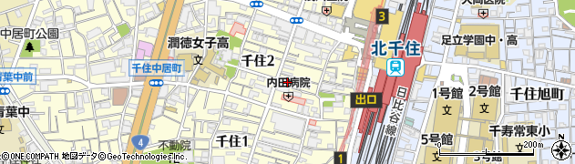 ホットヨガスタジオ ラバ 北千住店(LAVA)周辺の地図