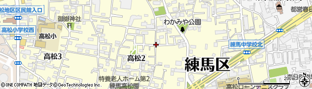 東京都練馬区高松周辺の地図