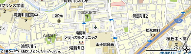 東京都北区滝野川3丁目58周辺の地図