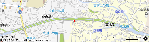 東京都東大和市高木3丁目345-18周辺の地図