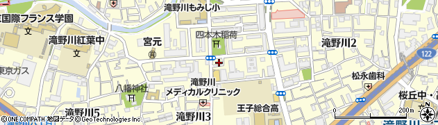 東京都北区滝野川3丁目60周辺の地図