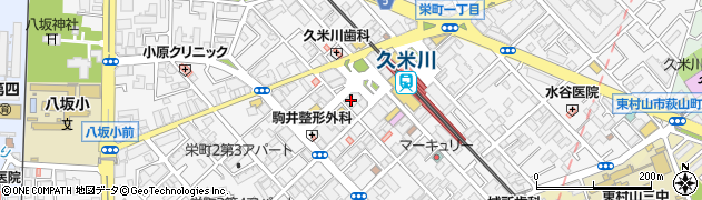 居酒屋一休 久米川店周辺の地図