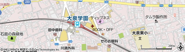 練馬区大泉区民事務所周辺の地図