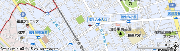 東京都福生市加美平周辺の地図