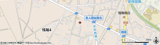 東京都武蔵村山市残堀周辺の地図