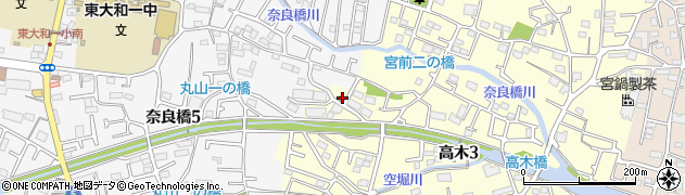 東京都東大和市高木3丁目317周辺の地図
