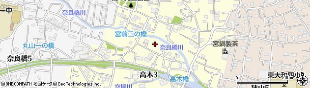 東京都東大和市高木3丁目293周辺の地図