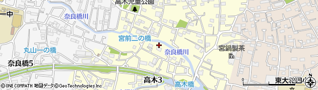東京都東大和市高木3丁目292周辺の地図