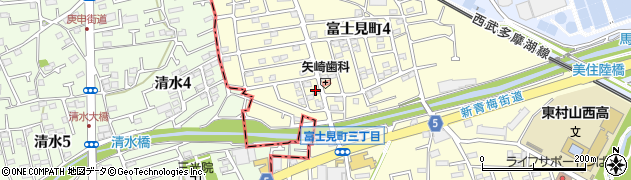 読売新聞富士見サービスセンター周辺の地図