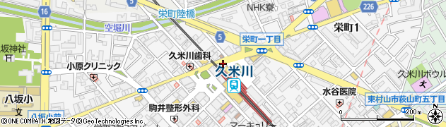 じゃんぼ総本店 久米川駅前店周辺の地図