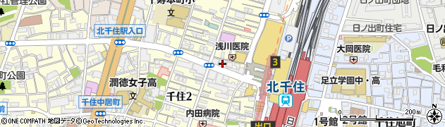 みずほ銀行千住支店周辺の地図