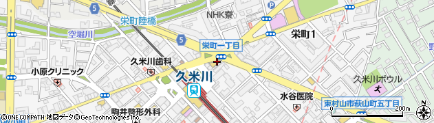 もんじゃ焼め組　久米川本店周辺の地図