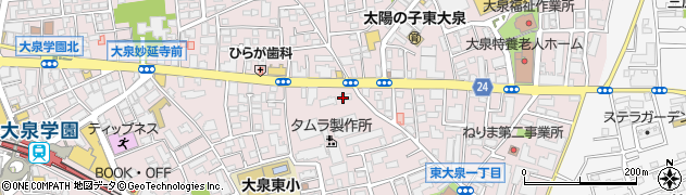 ニッポンレンタカー大泉学園営業所周辺の地図
