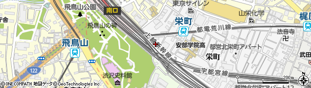 北区　栄町・自転車駐車場周辺の地図