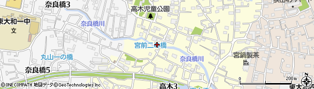 東京都東大和市高木3丁目272周辺の地図