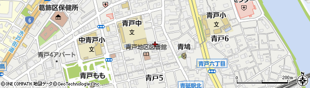 東京都葛飾区青戸周辺の地図