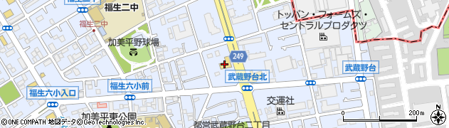ラビット２１　武蔵野台店周辺の地図