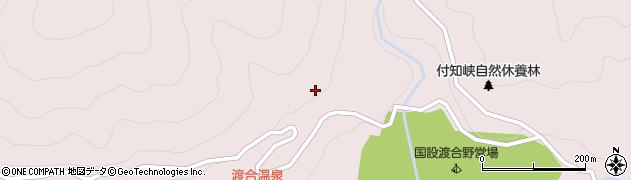 岐阜県中津川市加子母（渡合）周辺の地図