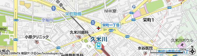 くつろぎの里 庄や 久米川北口店周辺の地図