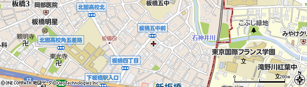 東京都板橋区板橋4丁目周辺の地図