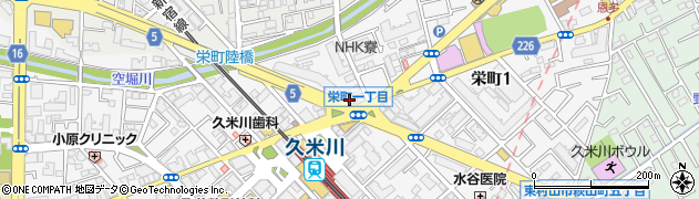 海鮮鮨 義 久米川店周辺の地図