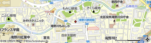 東京都北区滝野川3丁目80-1周辺の地図