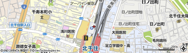 株式会社ルミネ北千住店　１Ｆミスターミニット周辺の地図